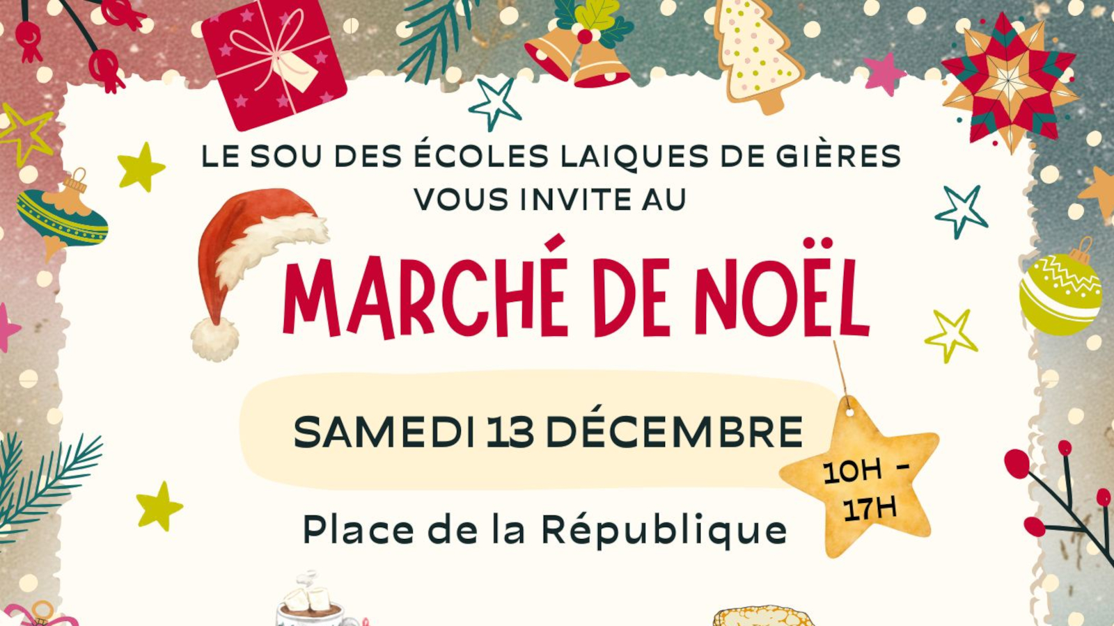 Marché de noël du sou des écoles laïques