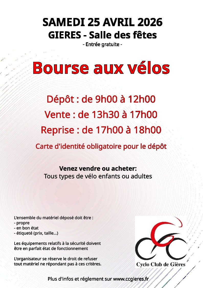 Affiche bourse velo 2026